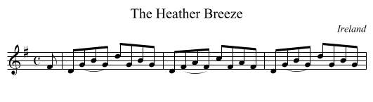 The Heather Breeze - staff notation