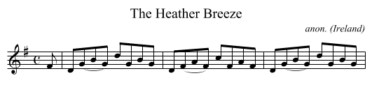 The Heather Breeze - staff notation