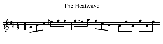 The Heatwave - staff notation