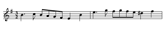 The Hector of Edgeworth's Hornpipe - staff notation