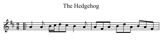 The Hedgehog - staff notation