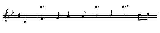 the Helston Furry Dance - staff notation