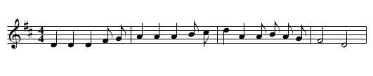 The Helston Furry Dance - staff notation