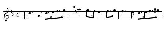 the HEN'S MARCH - staff notation