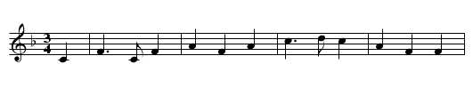 The Hermit - staff notation