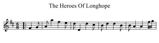 The Heroes Of Longhope - staff notation