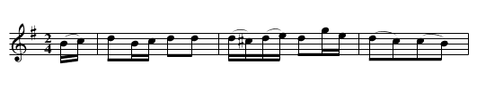 the Hessian Dragoons March - staff notation
