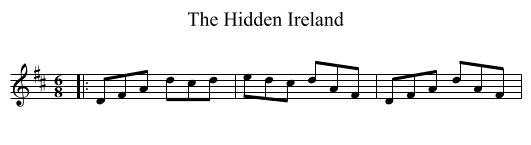 The Hidden Ireland - staff notation