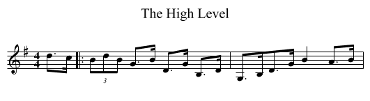 The High Level - staff notation