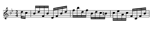 The High Level - staff notation