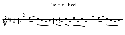 The High Reel - staff notation