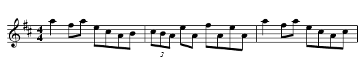 The High Reel - staff notation