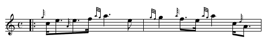 The High Road to Linton  18 - staff notation