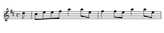 The high road to Linton. - staff notation