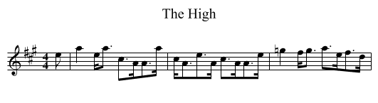 The High - staff notation