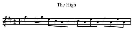 The High - staff notation