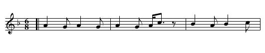The HIGHLAND BALOO - staff notation