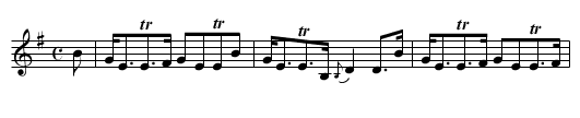 the HIGHLAND WATCH - staff notation