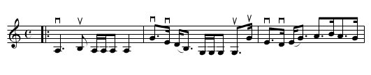 The HIGHLANDERS FAREWELL TO IRELAND - staff notation