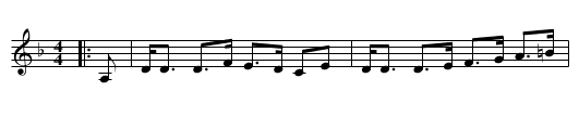The Highlanders in Paris - staff notation