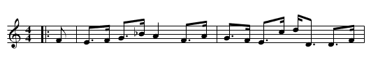 The Hill O'Nigg - staff notation