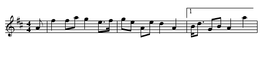 the Hills of Alva - staff notation