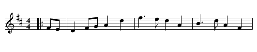 The Hills of Lorne - staff notation