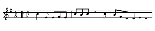 The Hillside - staff notation