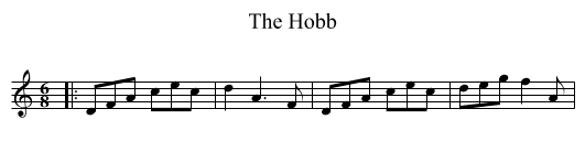 The Hobb - staff notation