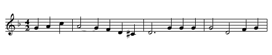 The Holland Handkerchief - staff notation