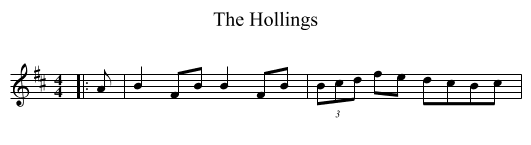The Hollings - staff notation
