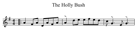 The Holly Bush - staff notation