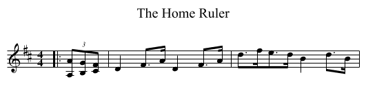 The Home Ruler - staff notation