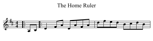 The Home Ruler - staff notation