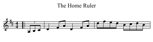 The Home Ruler - staff notation