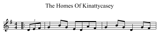 The Homes Of Kinattycasey - staff notation