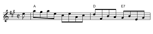 the Hon. Mrs Maule's Favourite - staff notation