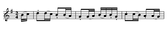 The Honble. Miss H Elliiot's Dance - staff notation