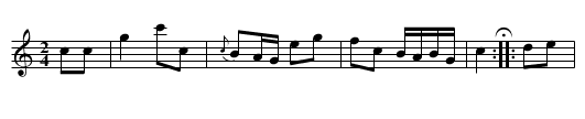 The Honey Moon - staff notation