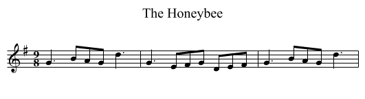 The Honeybee - staff notation