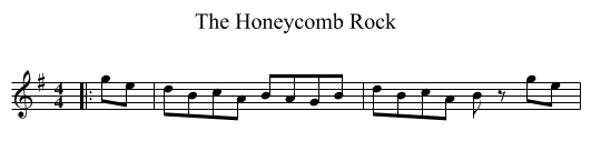The Honeycomb Rock - staff notation