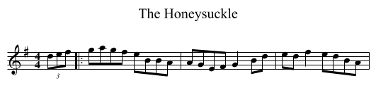 The Honeysuckle - staff notation