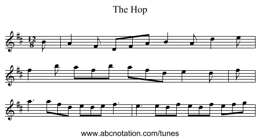 The Hop - staff notation