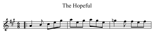 The Hopeful - staff notation