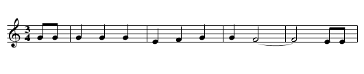 The Horn of the Hunter - staff notation