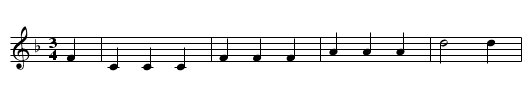 The Hornet and the Peacock - staff notation