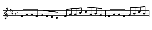 The Hornless Cow   (reel)     1455 - staff notation