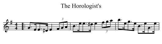The Horologist's - staff notation