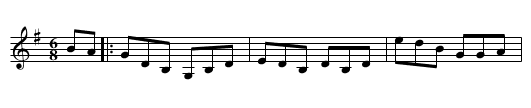 The House in the Glen - staff notation