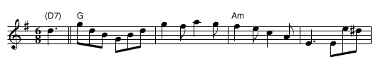 The Household Brigade - staff notation